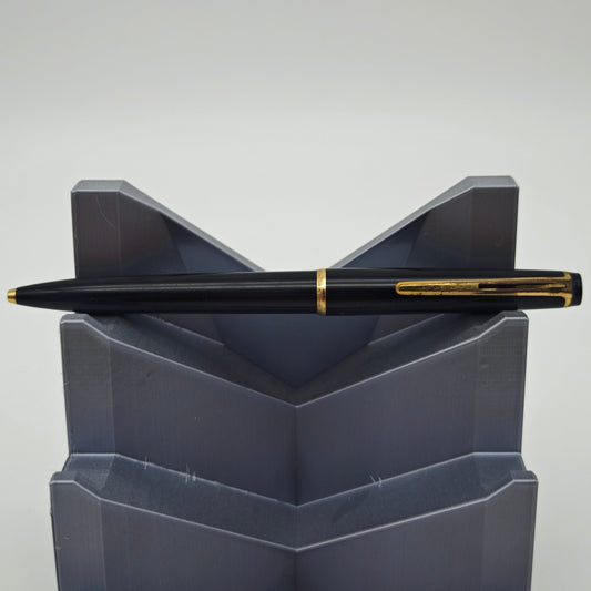 Montblanc Kugelschreiber No. 38 Clipmechanik Kuli Hebel France schwarz gold Brief edel Handschrift handlettering Kalligrafie Midcentury