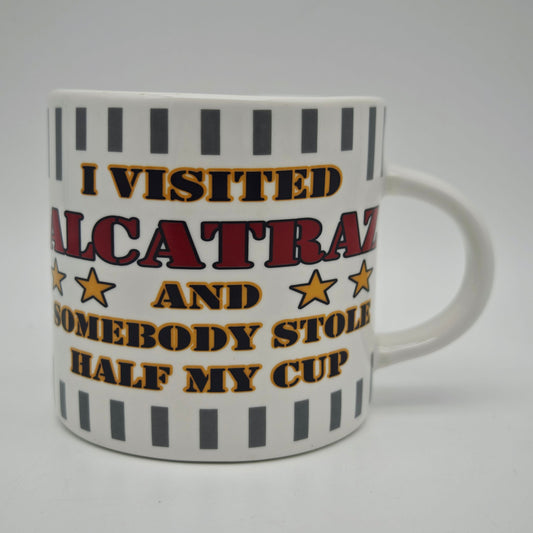 Tasse souvenir Alcatraz, demi-tasse, The Rock, SNCO, tasse à café, slogan humoristique, tasse à café vintage pour bureau, tasse de bureau, prison, cadeau pour homme