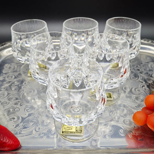 6x Cognac Glas Barthmann Cristall Trinkglas handgeschliffen Kristallglas Bleikristall Hochzeit Dinner