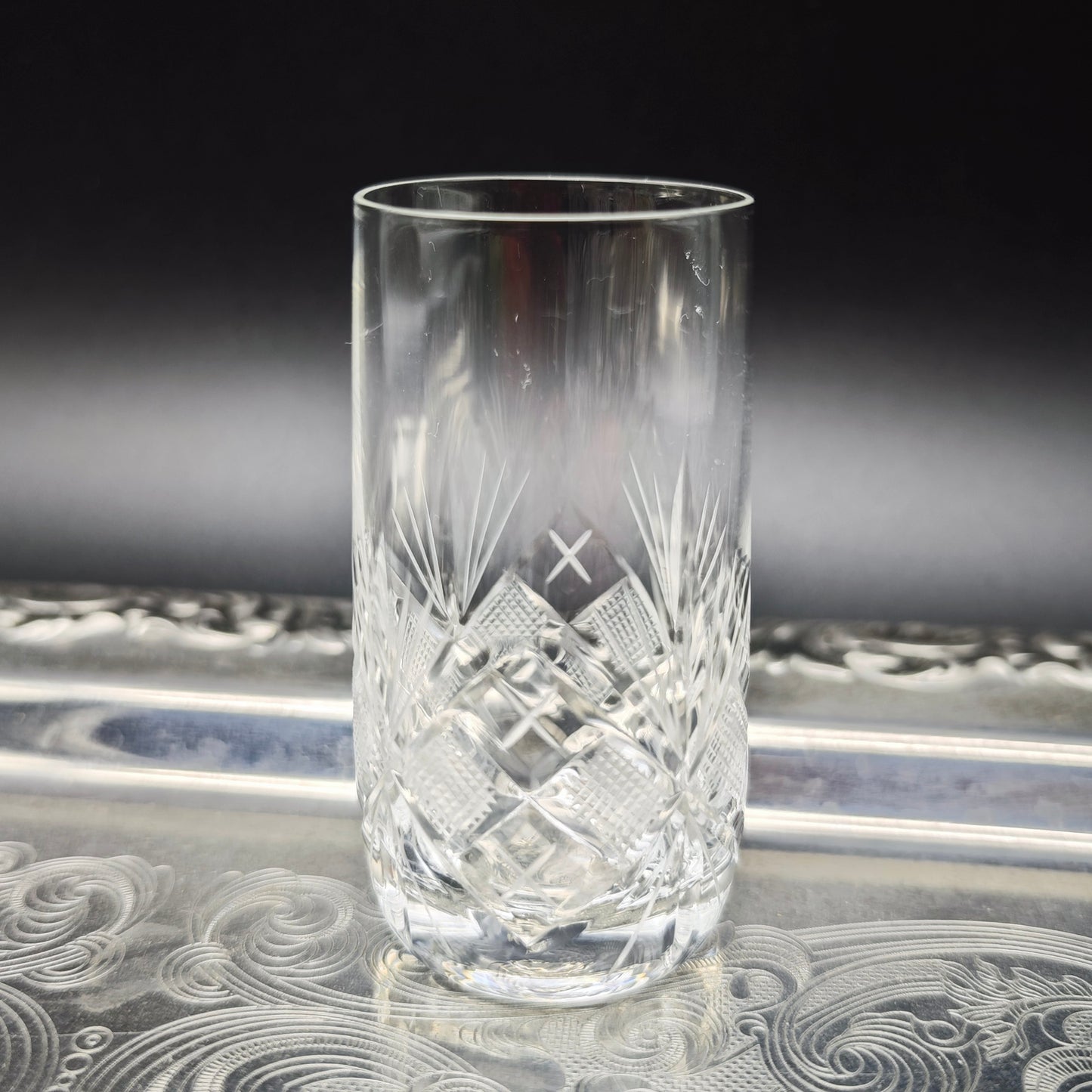 5x Schnapsgläser Stamper Shot Trinkglas handgeschliffen Kristallglas Bleikristall Hochzeit Dinner