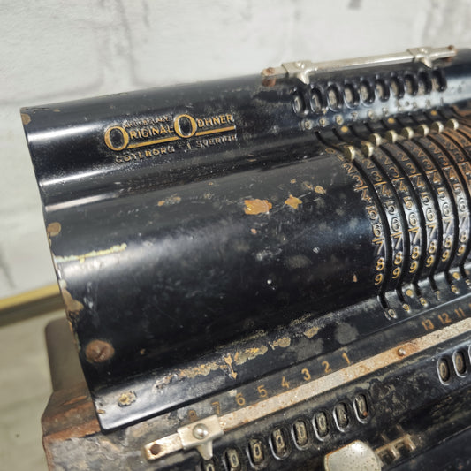 Odhner Rechenmaschine M602 No.7 mechanisch antik Vintage Schweden 1930er Jahre
