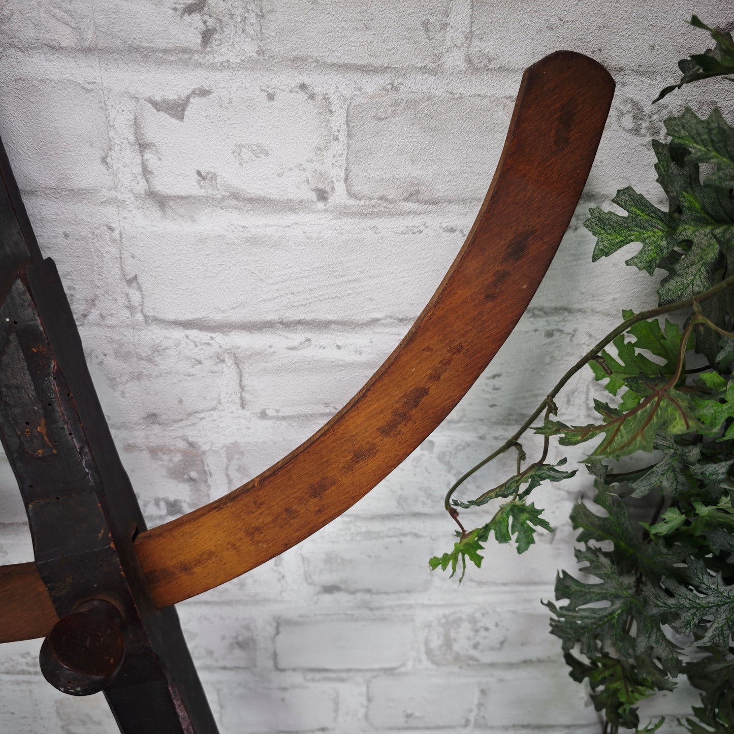 Zirkel Holz antik Zimmermann Werkzeug Loft Deko Werkstatt Vintage 76 cm XXL