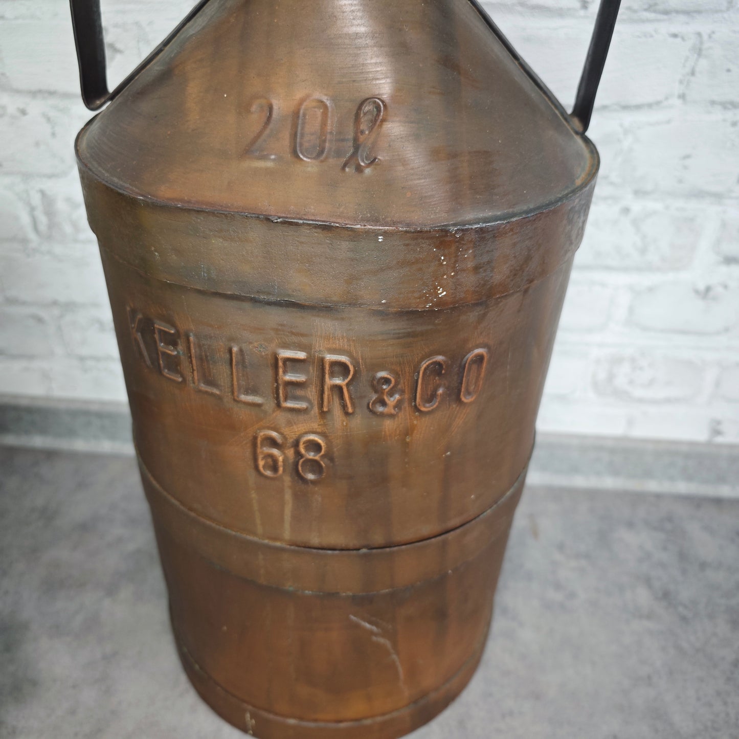 Milchkanne 20l Keller & Co Kupfer Metall Vintage Schirmständer Bodenvase Deko