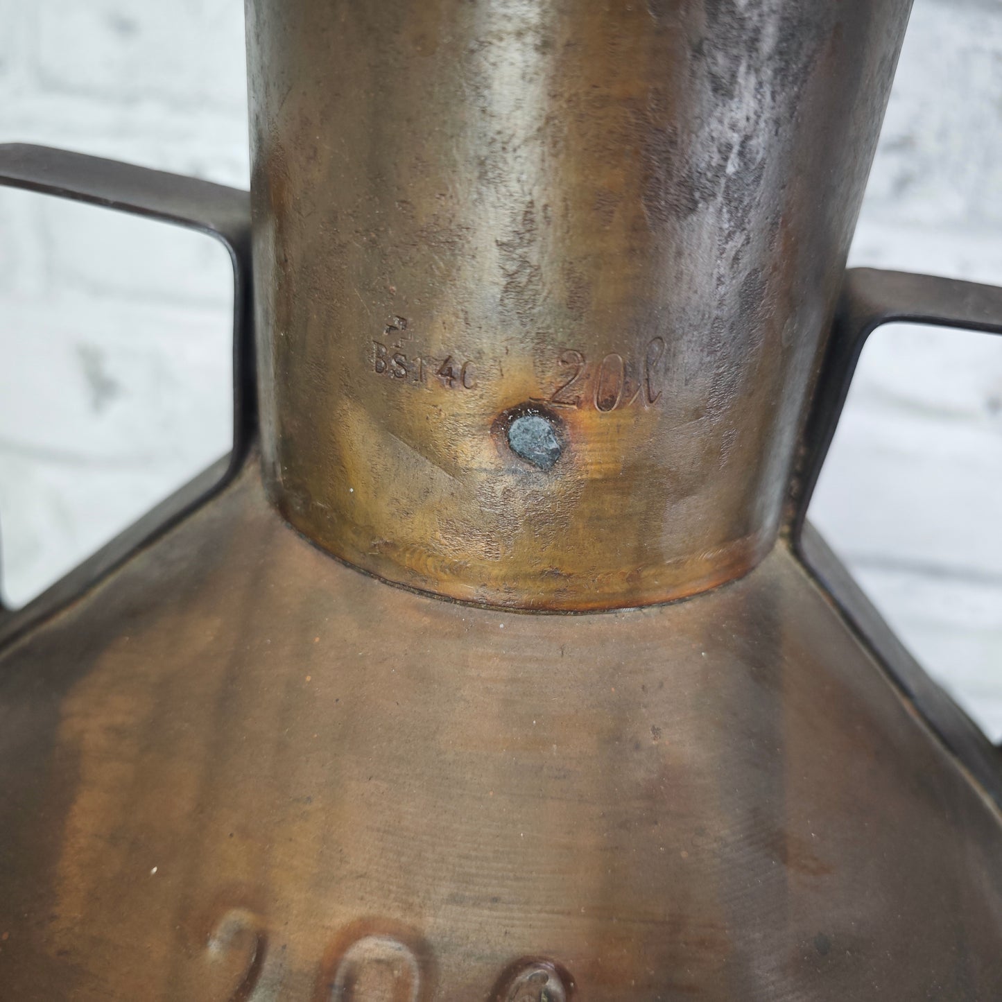 Milchkanne 20l Keller & Co Kupfer Metall Vintage Schirmständer Bodenvase Deko