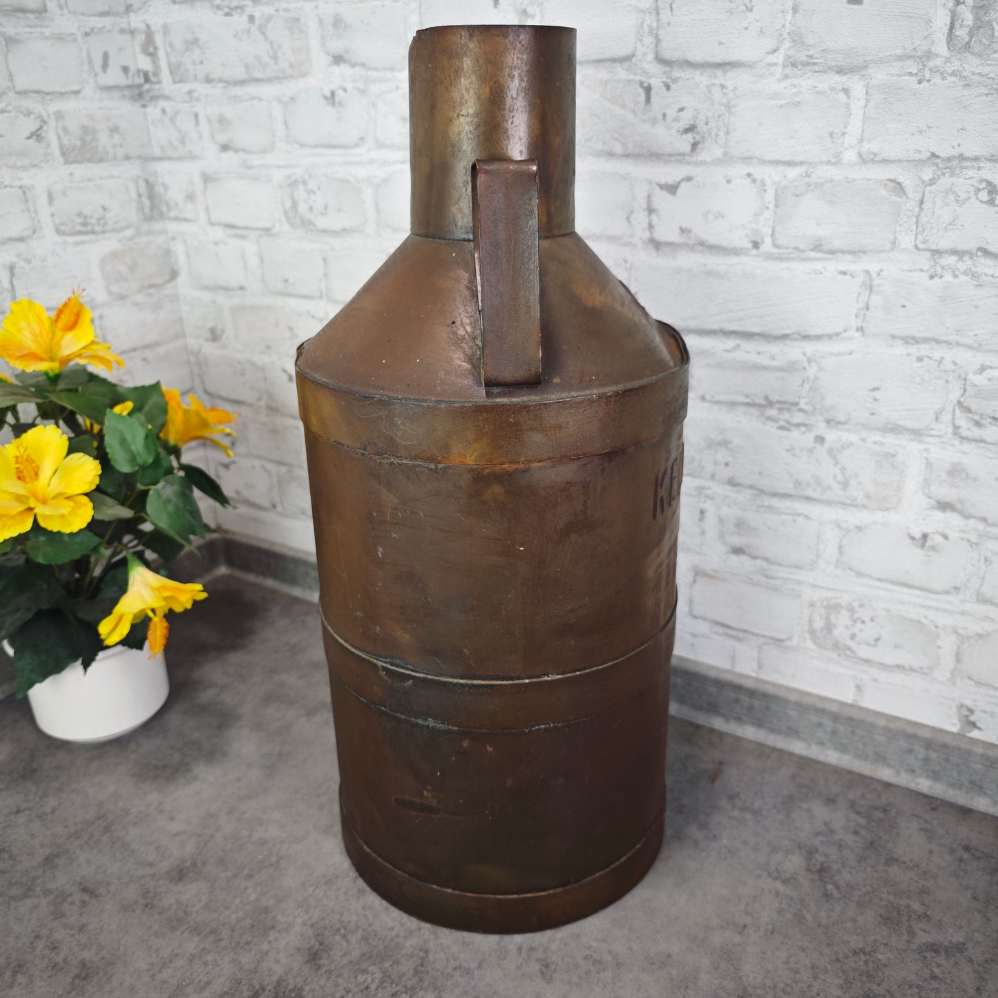 Milchkanne 20l Keller & Co Kupfer Metall Vintage Schirmständer Bodenvase Deko