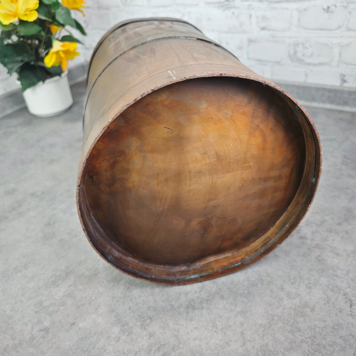 Milchkanne 20l Keller & Co Kupfer Metall Vintage Schirmständer Bodenvase Deko