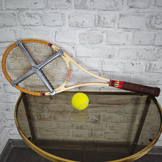 Tennisschläger Maxima Aeroflex 13 mit Secura Rahmen 70er Deko Sport vintage