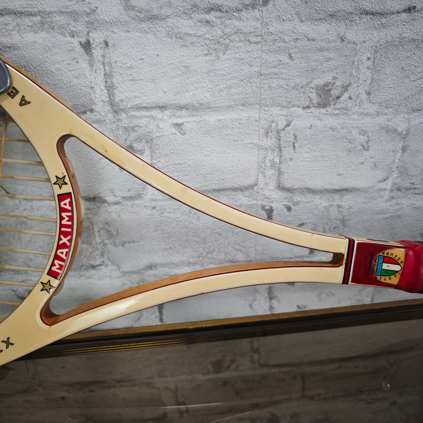 Tennisschläger Maxima Aeroflex 13 mit Secura Rahmen 70er Deko Sport vintage