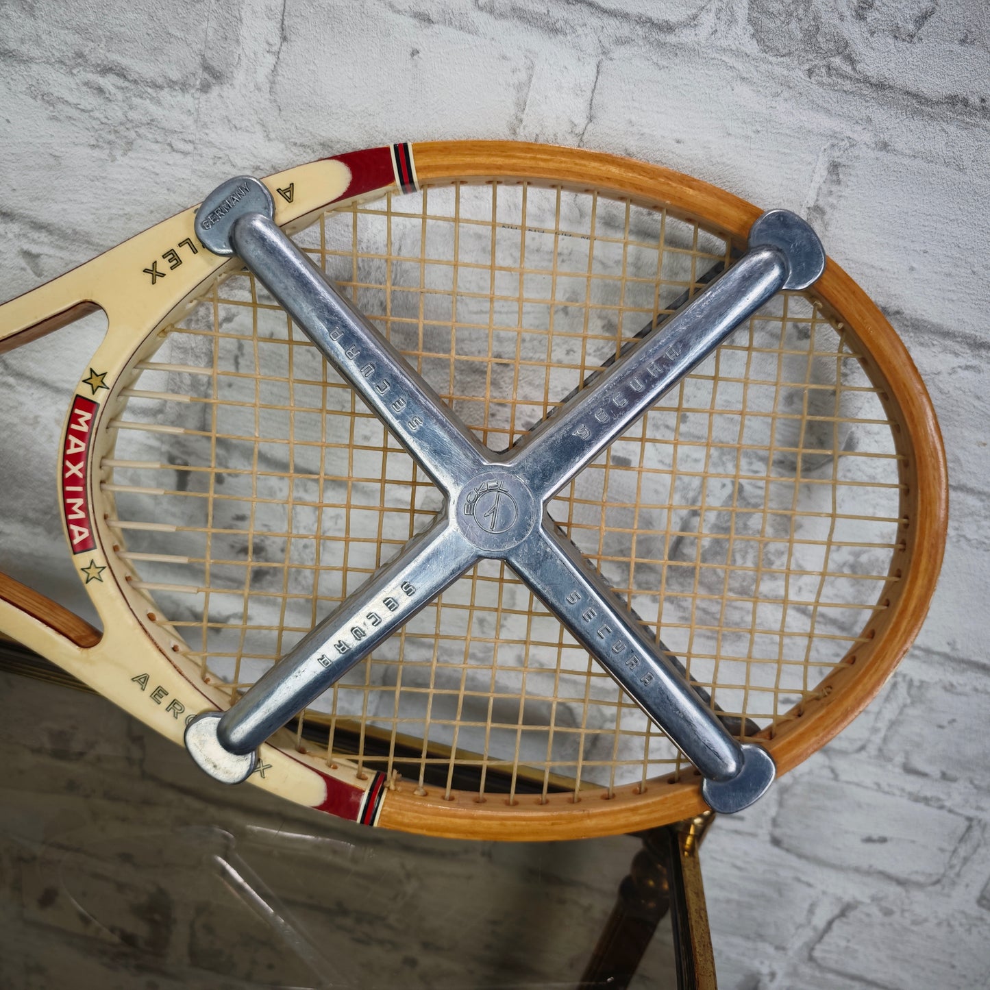 Tennisschläger Maxima Aeroflex 13 mit Secura Rahmen 70er Deko Sport vintage