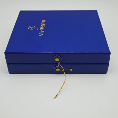 Waterman Phileas Füllfederhalter Set mit Tinte & Geschenkbox Füller – Schwarz/Gold – Paris