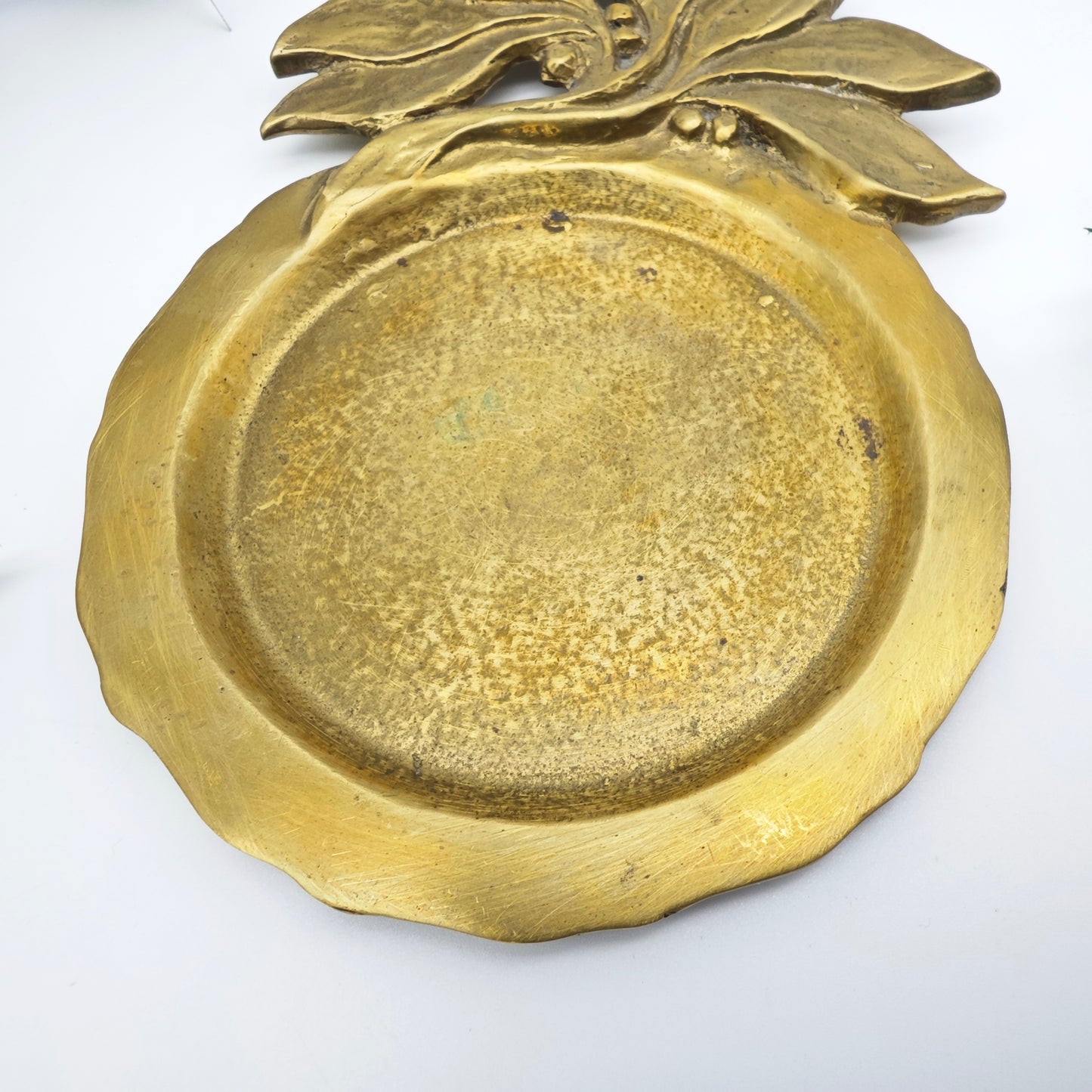 Untersetzer Jugendstil Messing mit Blütenmotiv floral Schale Bar Accessoire