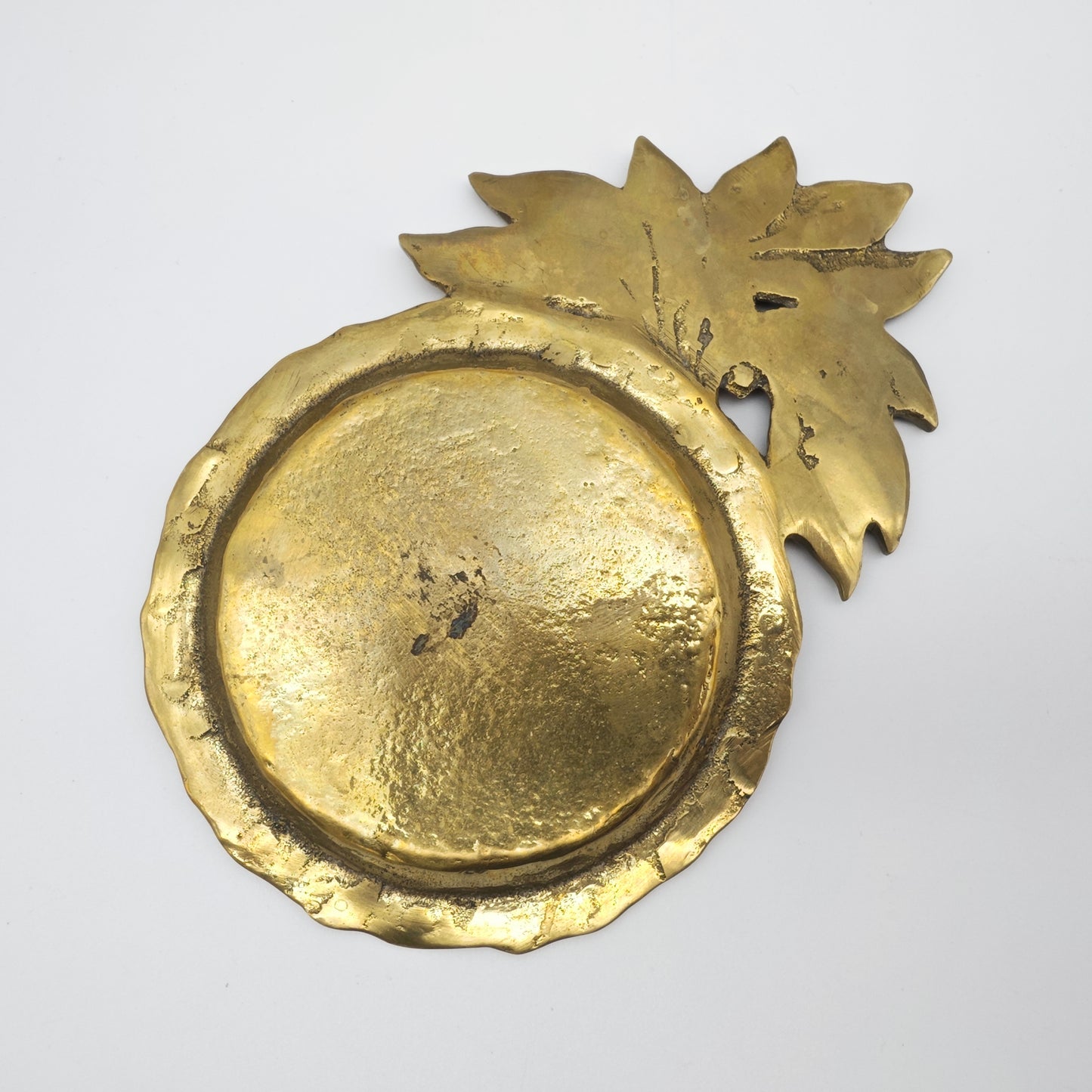 Untersetzer Jugendstil Messing mit Blütenmotiv floral Schale Bar Accessoire