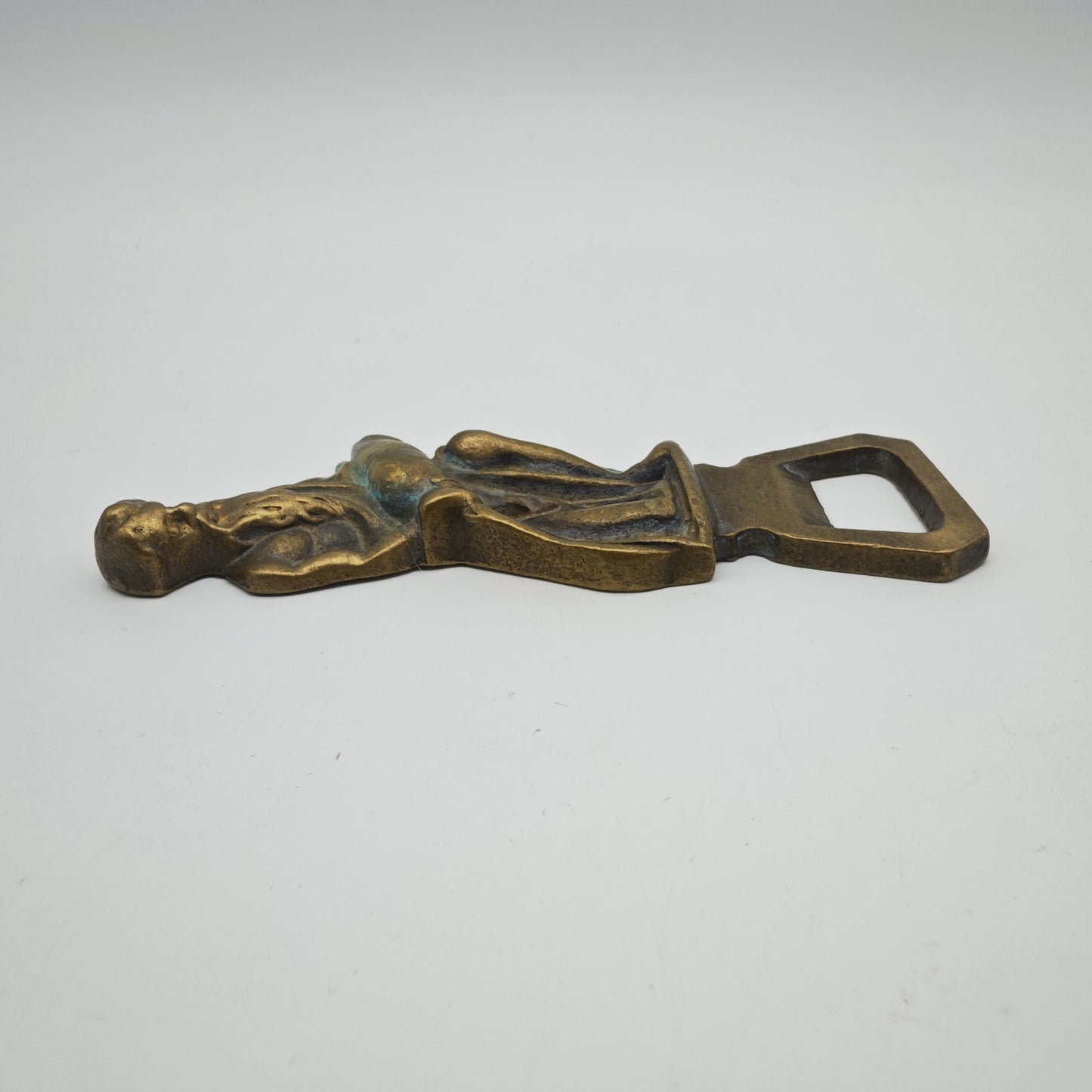 Flaschenöffner griechische Figur Gelehrter Amphore Sammlerstück Bar Vintage Barzubehör Mythologie antik