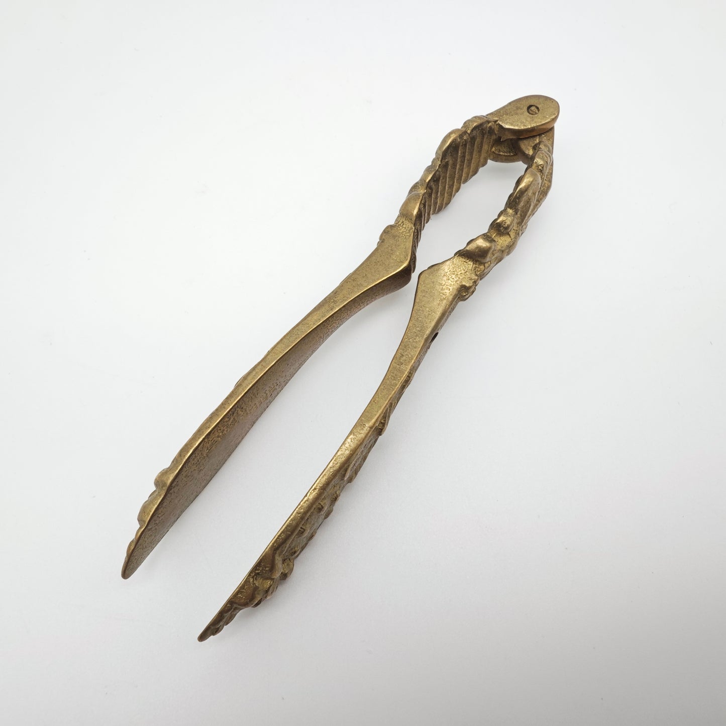 Nussknacker Messing französische Lilie Barzubehör Vintage Hollywood Regency