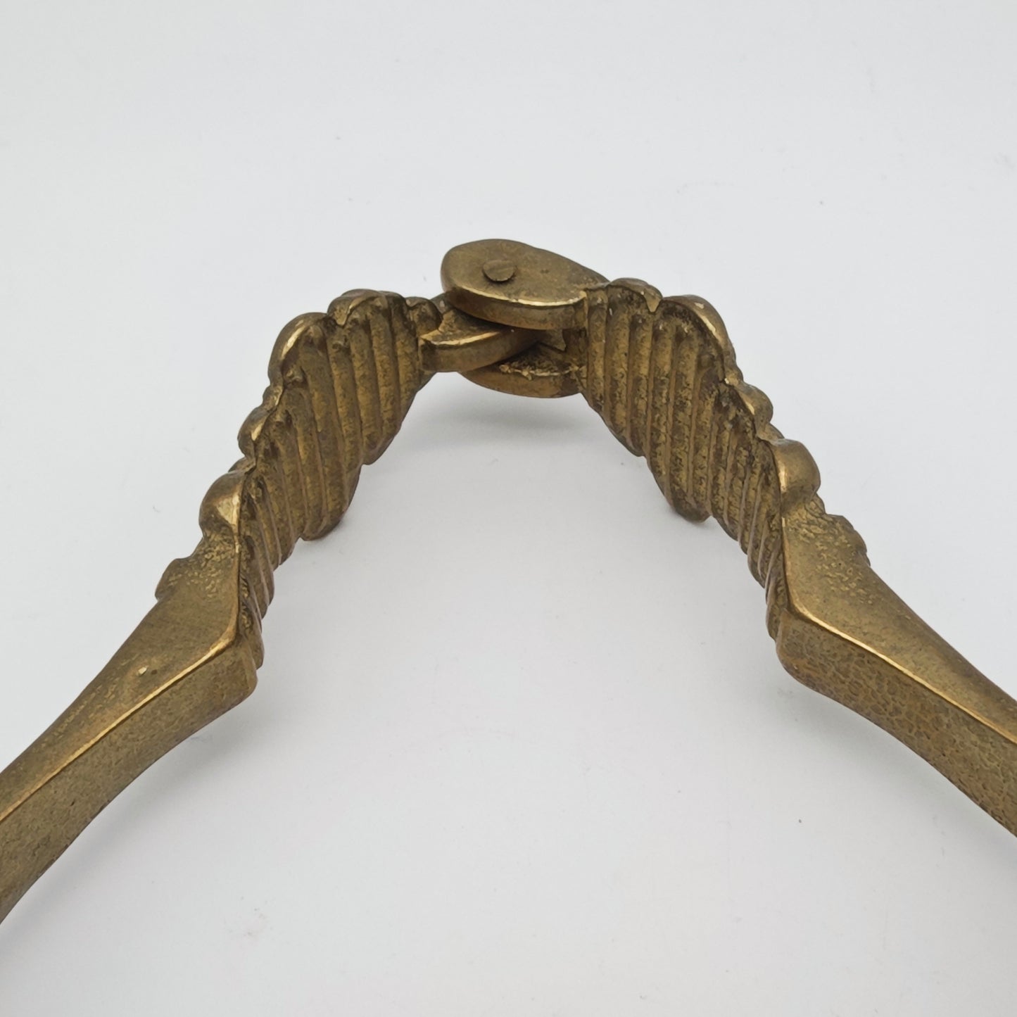 Nussknacker Messing französische Lilie Barzubehör Vintage Hollywood Regency