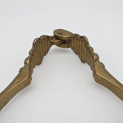 Nussknacker Messing französische Lilie Barzubehör Vintage Hollywood Regency
