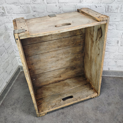 Antike Holzkiste De Werkende Bie Poperinghe Bäckerei Transportkiste Lebkuchen Kiste Vintage Loft Deko Aufbewahrung