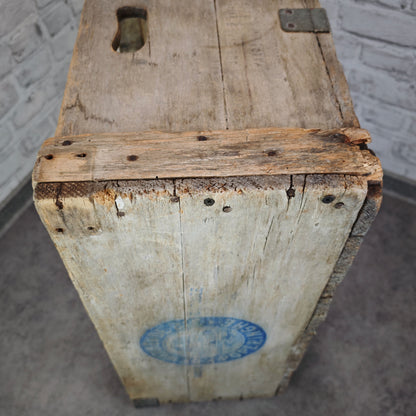 Antike Holzkiste De Werkende Bie Poperinghe Bäckerei Transportkiste Lebkuchen Kiste Vintage Loft Deko Aufbewahrung