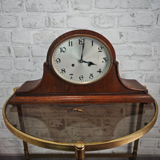 Junghans Kaminuhr Buffetuhr Württemberg B42 Pendeluhr mechanisch Holzgehäuse 53 cm