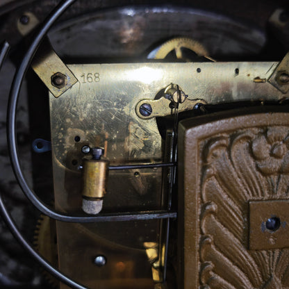 Junghans Kaminuhr Buffetuhr Württemberg B42 Pendeluhr mechanisch Holzgehäuse 53 cm