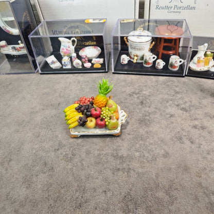 Reutter Porzellan Miniaturen Konvolut mit WMF Zinn Flügel Puppenstube Sammler Set Badezimmer Küche Deko