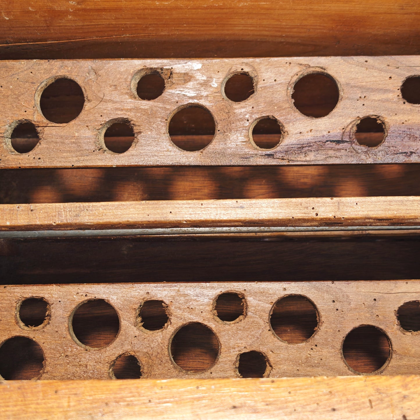 Antike Butterschleuder Holz mit Kurbel und Blumenmotiv Butterfass Landhausdeko Vintage