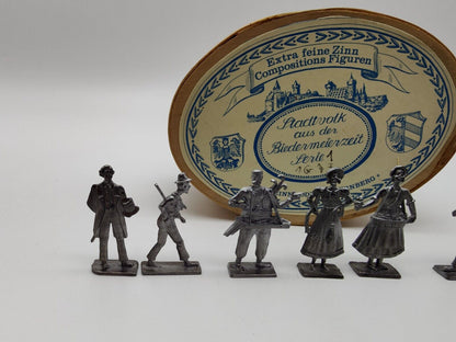 Stadtvolk Biedermeierzeit Serie 1 Zens Zinnmodelle Nürnberg Flachfiguren Figur