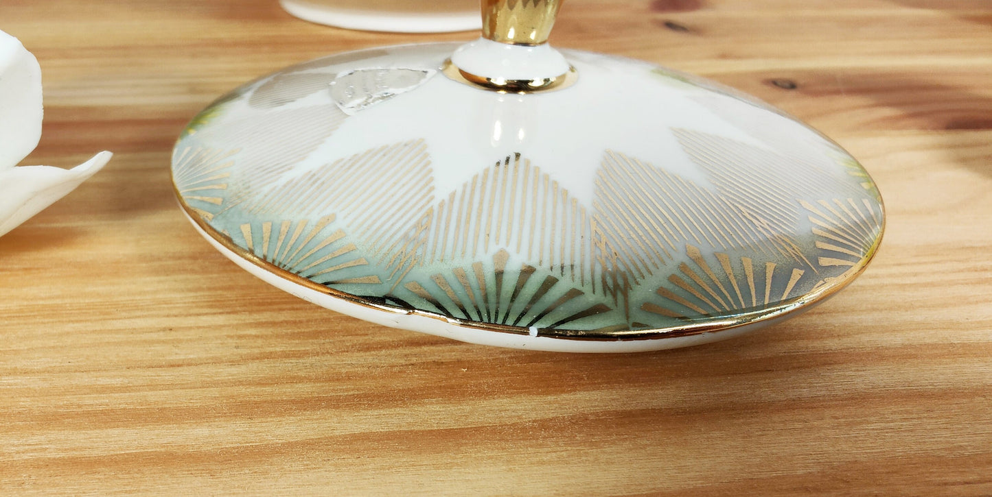 HOMSFOU Quadratisches Glas Aus Keramik Blumentee-kanister Dekorative Dose  Mit Deckel Bonbonschale Aus Porzellan Schmuckkästchen Keramik Keksdosen Zu