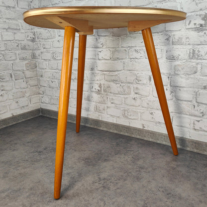 Nierentisch 1950er Jahre Dreibein Tripod Beistelltisch Tisch Niere Küchentisch Resopal Cocktailtisch Blumentisch Midcentury vintage 50ies